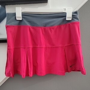 Nike Women's Dri-Fit Premier Tennis Skort Skirt Size Med Pink Comfy Pickleball